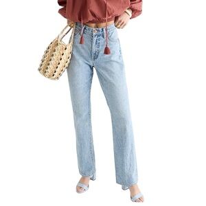 J Crew NWT Full Length Light Seacoast Wash Pocket Perfecting Bootcut Jeans